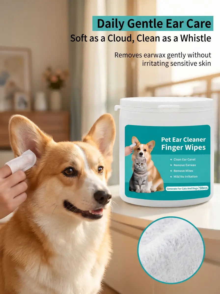 Disposable Pet Ear Wipes OEM