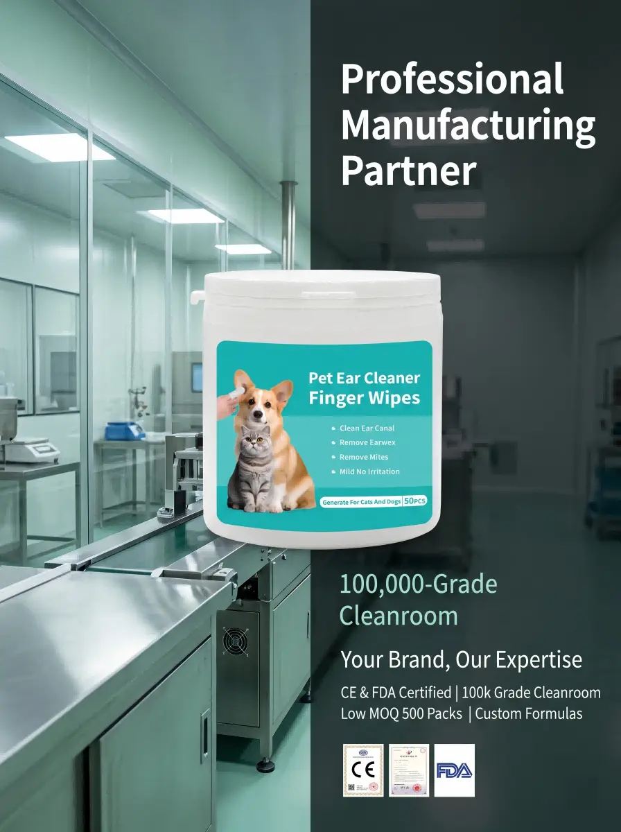 Disposable Pet Ear Wipes Manufacturer