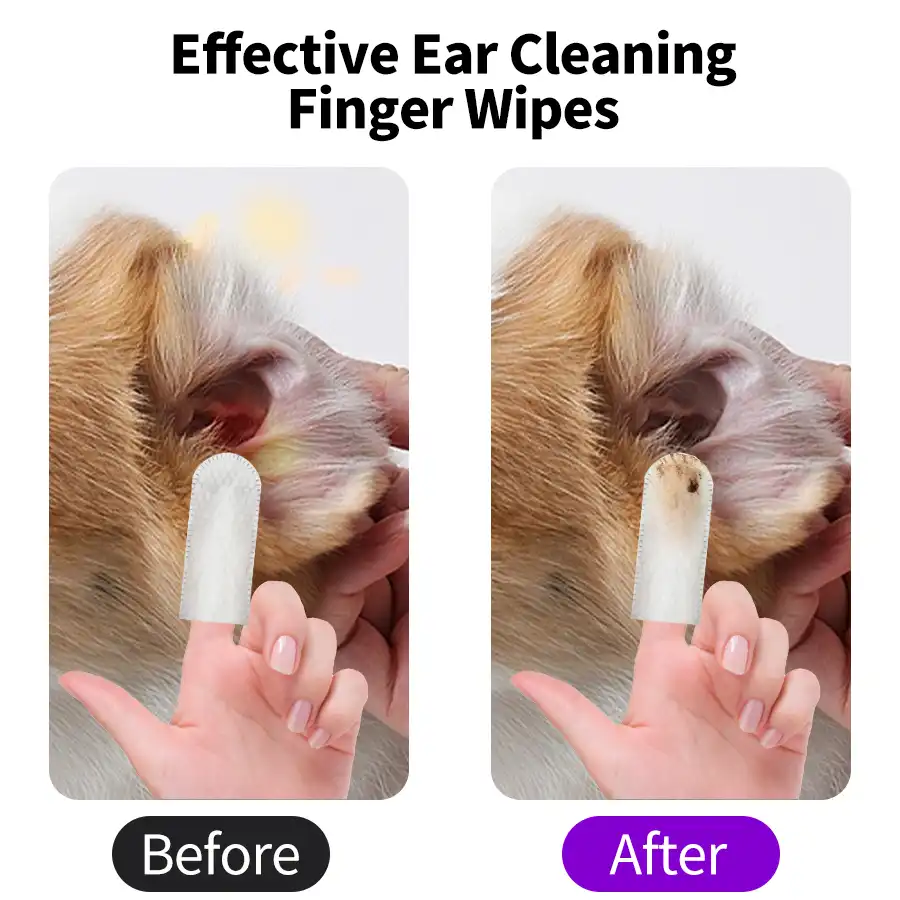Pet ear cleaning wipes