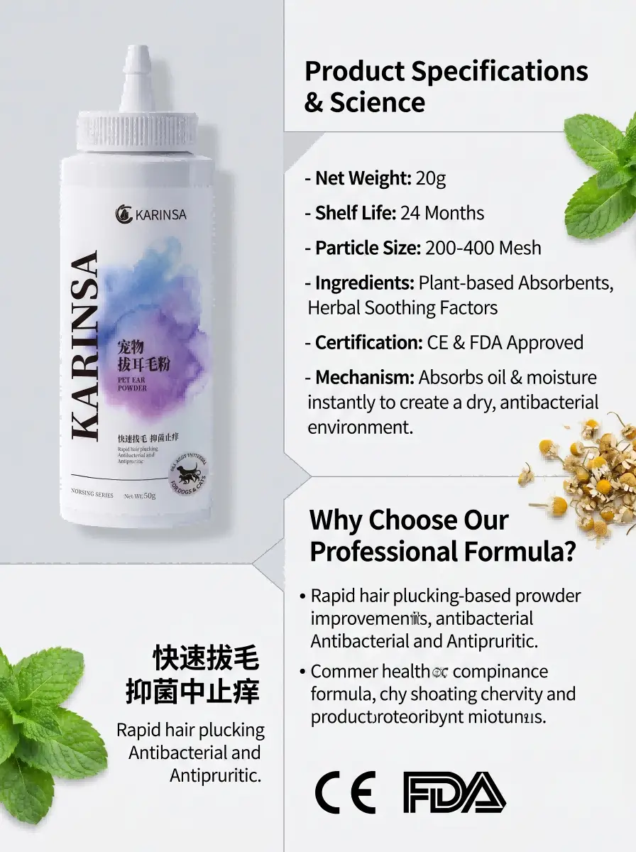 Pet ear hair removal powder ODM