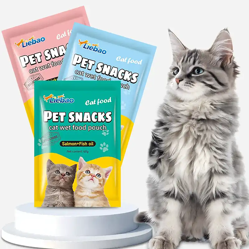 Absolutely Organic Salmon Flavor Cat Wet Food Pet Pouch Food