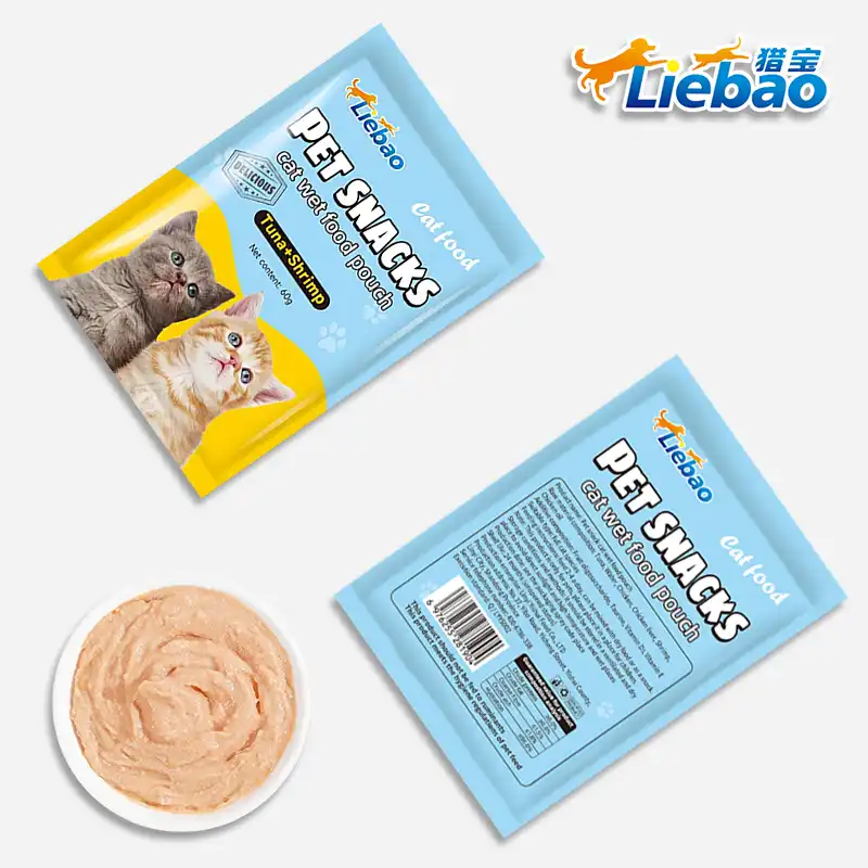 Premium Digestible Shrimp Cat Food in Convenient Pouches