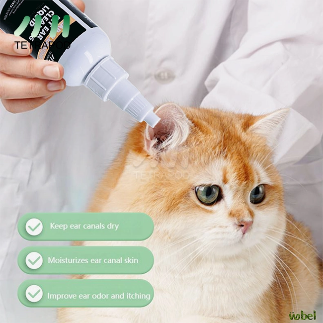 Solution d'entretien pour les oreilles des animaux de compagnie Solution d'entretien pour les oreilles des animaux de compagnie