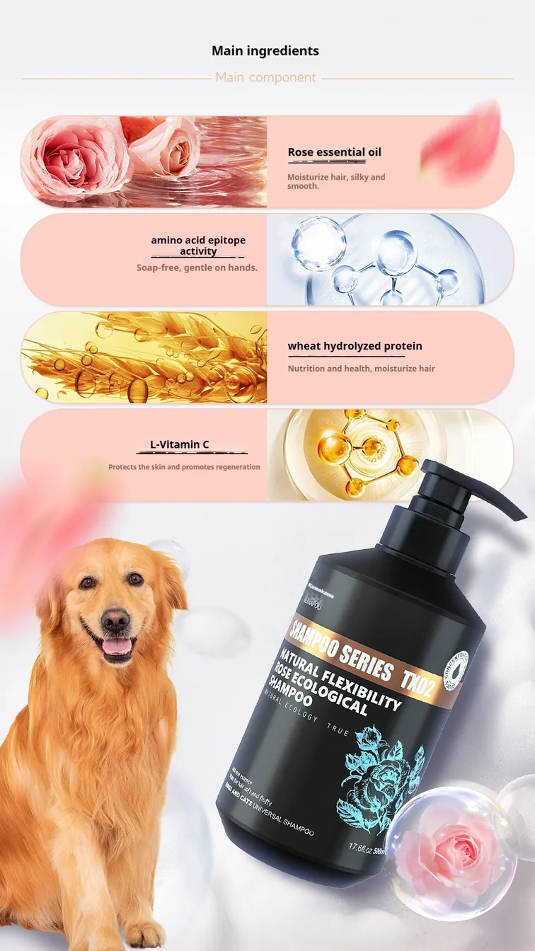 Natural Ecological Rose smooth Shampoo Detail (2)
