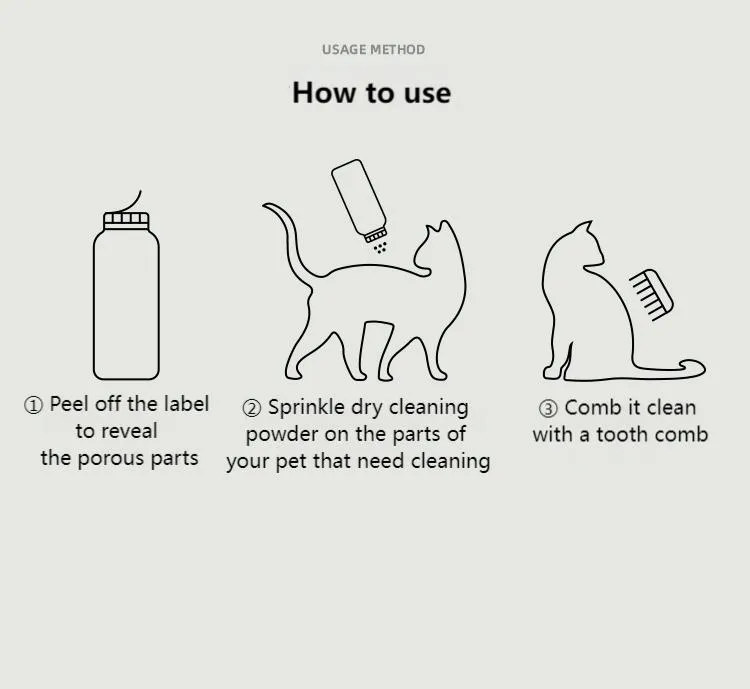 Pet Dry Cleaning Powder Insect and Mite Removal detail (9)