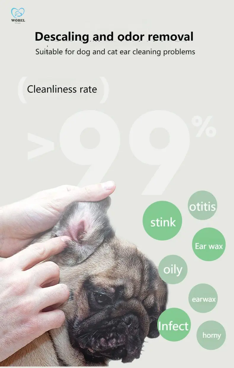 Four-legged monster ear cleaning solution