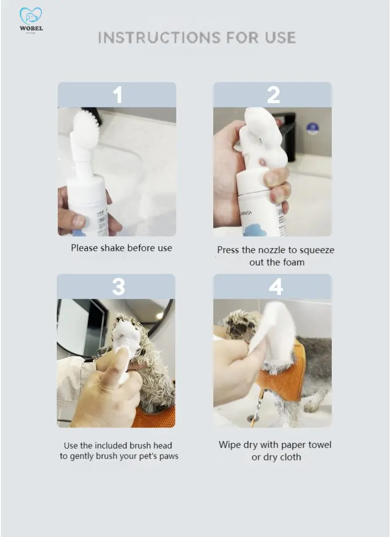 Pet Foot Cleansing Foam