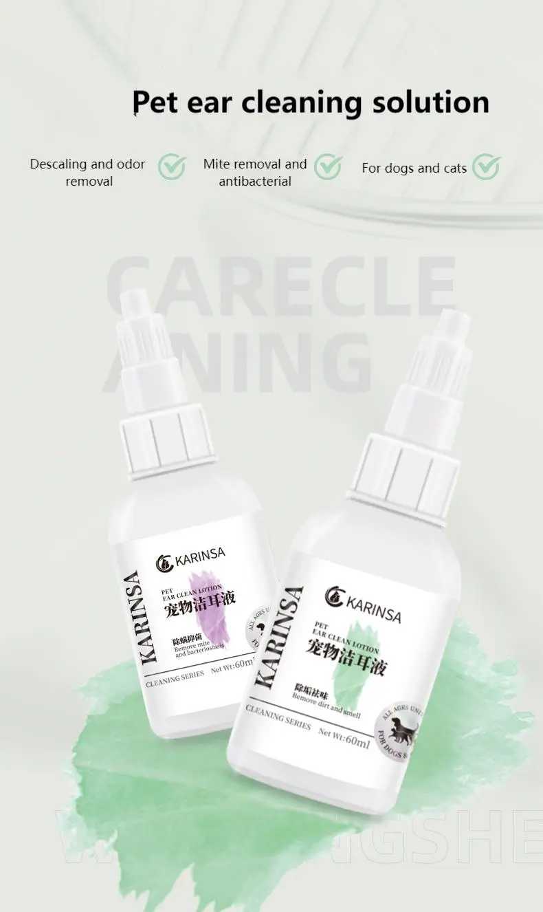 Pet ear cleaning solution