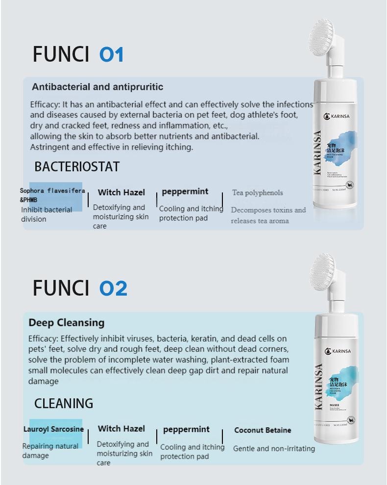 Pet Foot Cleansing Foam