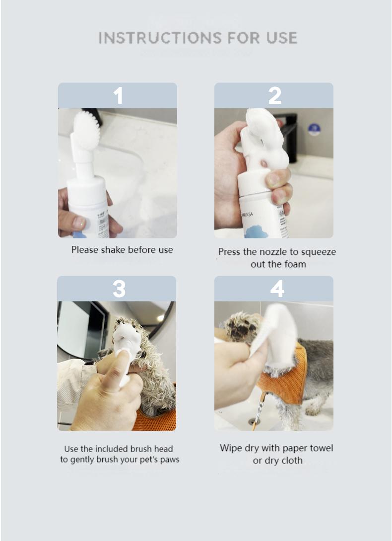 Pet Foot Cleansing Foam