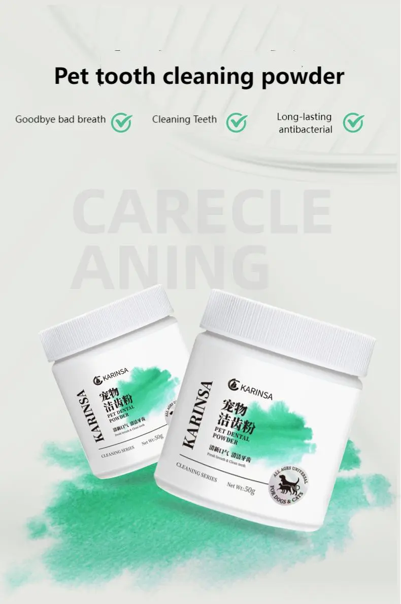 Tooth cleaning powder filling
