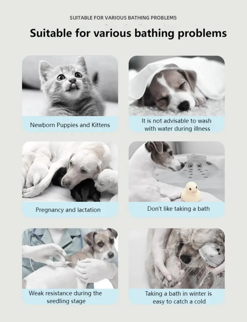Pet dry cleaning bubble deodorant fragrance